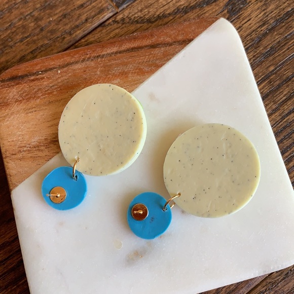 Colorful Clay Cactus Earrings - Picture 3 of 3